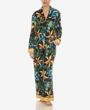 Women's 2 Pc. Wildflower Print Pajama Set
