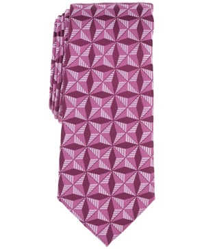 Men's Kinney Geo-Pattern Tie, Created for Macy's