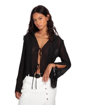 Women's Current Obsession Tie Shirt