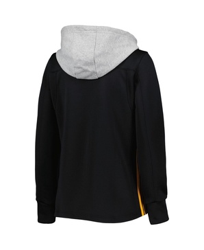 Women's Black Pittsburgh Penguins Skate Lace Team Pullover Hoodie