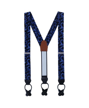 Men's Christian the Romantic Brocade Silk Button End Suspenders
