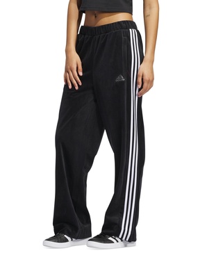 Women's Y2K Glam Velour Wide-Leg Pants