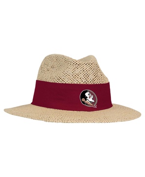 Men's Tan Florida State Seminoles Wellington Gambler Straw Hat