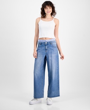 Women's Boxer High Rise Wide Leg Jeans, Exclusively at Macy's