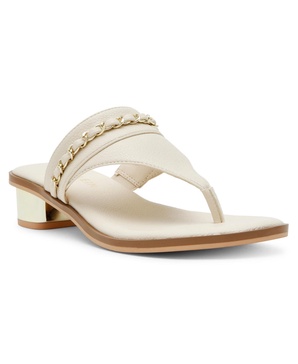 Women's Taylor Block Heel Thong Chain Dress Sandals