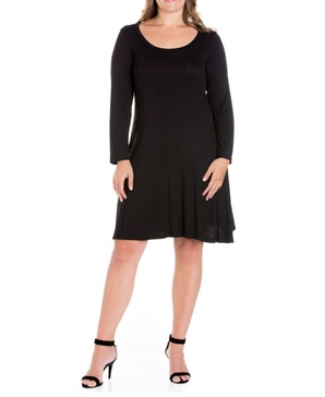 Plus Size Flared Dress