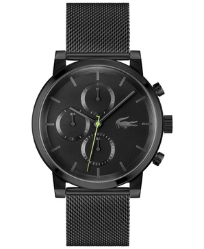 Men's Replay Ionic Plated Black Stainless Steel Mesh Bracelet Watch, 44mm