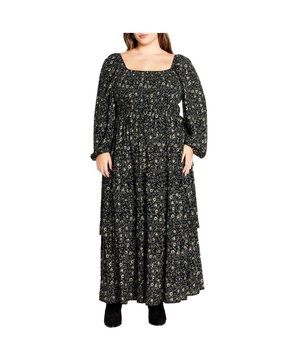 Plus Size Dahlia Tiered Maxi Dress