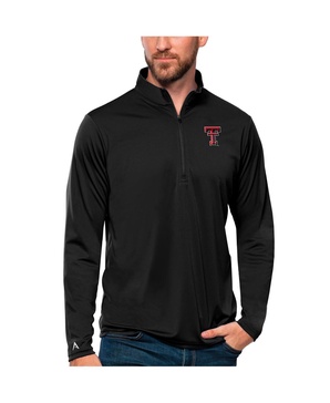 Men's Black Texas Tech Red Raiders Tribute Quarter-Zip Top