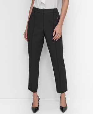 Women's Front-Seam Straight-Leg Pants 