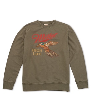 Men's Olive Miller High Life Sunday Fleece Pullover Sweatshirt