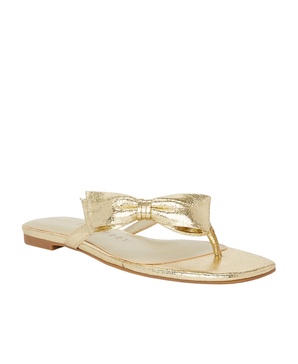 Women's Halie Bow Thong Slip-On Flat Sandals