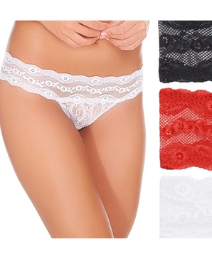 Women's 3-Pk. Lace Kiss Bikini Underwear 970682