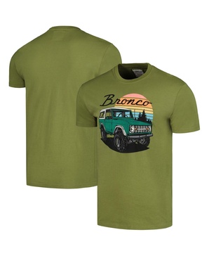 Men's Olive Bronco Brass Tacks T-Shirt
