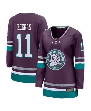 Branded Women's Trevor Zegras Purple Anaheim Ducks Alternate Premier Breakaway Player Jersey