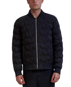 Men's Heat-Sealed Quilted Bomber Jacket