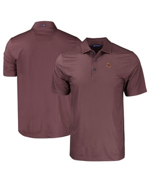 Men's Maroon Texas State Bobcats Pike Eco Tonal Geo Print Stretch Polo