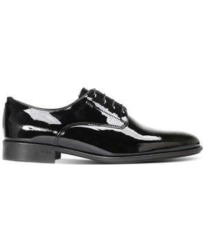 Men's Patent Leather Colby Printed Derby Dress Shoe