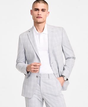 Men's Slim-Fit Plaid Suit Jacket, Created for Macy's