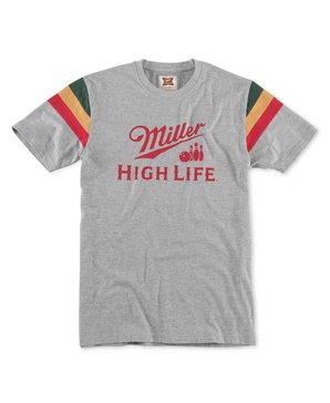 Men's and Women's Heather Gray Miller Sunset T-Shirt