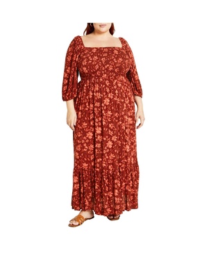 Plus Size Kaylee Print Maxi Dress