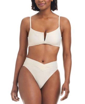 Women's V-Wire Plunge-Neck Bralette Bikini & V-Waist High-Leg Bikini Bottoms, Created for Macy's
