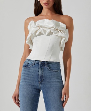 Women's Sarahi Ruffled Strapless Top