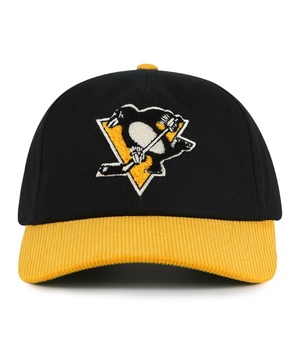Men's Black/Gold Pittsburgh Penguins Burnett Adjustable Hat