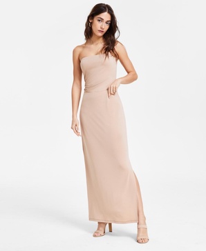 Women's Knit Crepe Side-Slit Maxi Skirt, Exclusively at Macy's