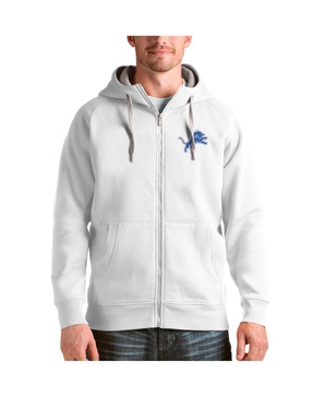 Men's White Detroit Lions Victory Full-Zip Hoodie