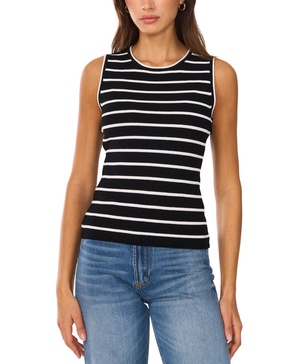 Women's Striped Sleeveless Sweater