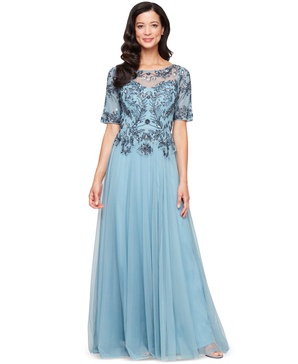 Women's Beaded Sequinned Evening Gown