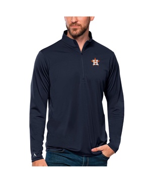Men's Navy Houston Astros Tribute Quarter-Zip Pullover Top