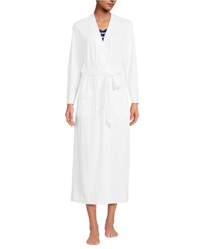 Women's Cotton Long Sleeve Midcalf Robe