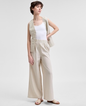 Women's Wide-Leg Pull-On Pants, Exclusively at Macy's