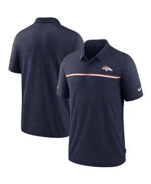 Men's Navy Denver Broncos Sideline Early Season Team Performance Polo