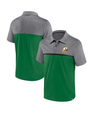 Men's Green, Gray Oregon Ducks Polo Shirt