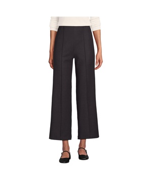 Women's Bi Stretch High Rise Pintuck Wide Leg Crop Pants