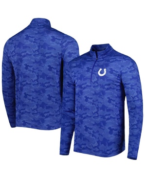 Men's Royal Indianapolis Colts Brigade Quarter-Zip Sweatshirt