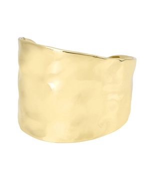 Gold Hammered Cuff Bracelet
