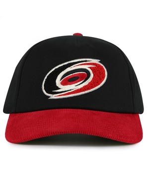 Men's Black/Red Carolina Hurricanes Burnett Adjustable Hat