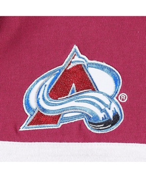 Men's Burgundy Colorado Avalanche Walter Lace-Up Long Sleeve Top