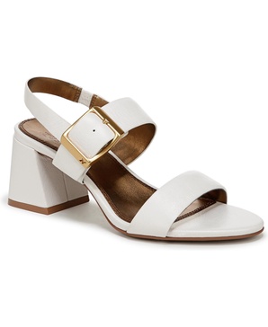 vicky womens leather block heel slingback heels
