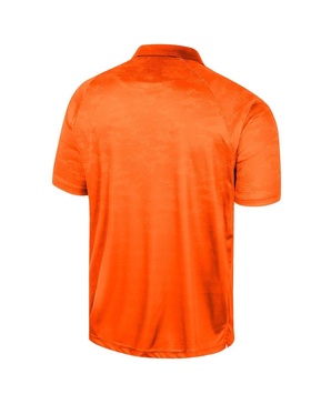 Men's Orange Miami Hurricanes Honeycomb Raglan Polo Shirt