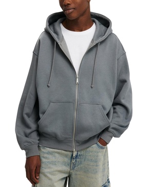 Men's Box Fit Zip Up Hoodie