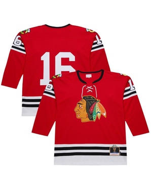 Men's Scarlet Bobby Hull Chicago Blackhawks 1960-61 Power Play Jersey