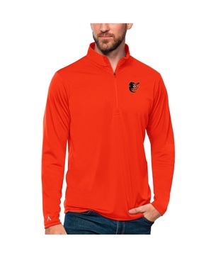 Men's Orange Baltimore Orioles Tribute Quarter-Zip Pullover Top
