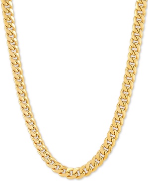 Miami Cuban Link 18" Chain Necklace (6mm) in 10k Gold