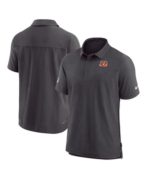 Men's Black Cincinnati Bengals Sideline Lockup Performance Polo