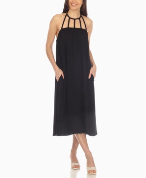 Women's Braided Strap Midi Dress